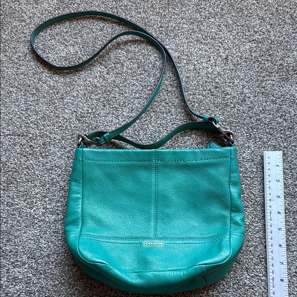 Coach Green Leather Crossbody Bag